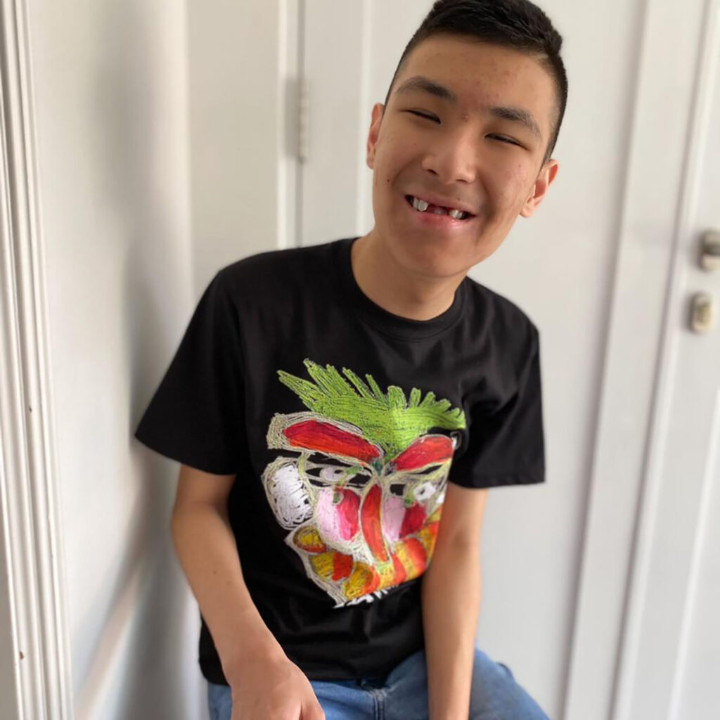 Joshua in Fruits Head T-Shirt